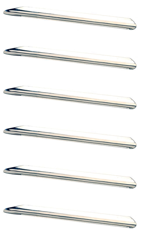 EISCO Lab Scoop Spatula, 6/PK - 6.3 Inch - Rounded & Pointed Ends - Stainless Steel...