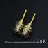 2-Pack Gold Plated 24K 4mm Female to 2mm Pin Banana Adapter for Spring Loaded Speaker Terminals...