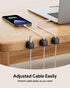 8 Pack Magnetic Cord Organizer, Cable Smooth Adjustable Easy Secure Cable Management, Wire Holder Keeper Organizer, Hide Or Organize Phone USB Cha...