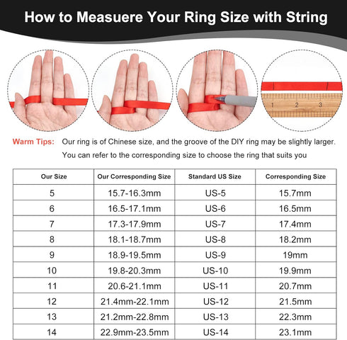UNICRAFTALE Stainless Steel Blank Core Ring Settings Finger Ring Blanks for Inlay Comfort Grooved Finger Ring Round Empty Ring for Jewelry Making...