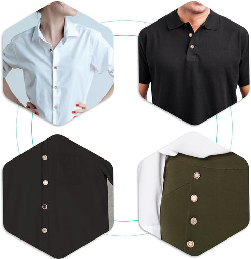 30PCS Women Shirt Brooch Buttons Cover up Anti-Exposure Fixed Brooches Pearl Decorative Pins Buttons for Coat Dress Clothes...