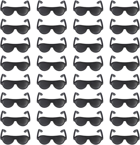 Toddmomy Mini Doll Glasses Mini Sunglasses 80Pcs Doll Sunglasses Black Mini Glasses for doll sunglasses Dolls black sunglasses...
