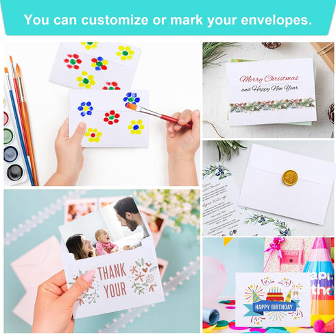 90 Packs A1 Envelopes, 3.625x5.125" Envelopes White, Small Envelopes RSVP Envelopes, Envelopes Self Seal for Weddings, Photos, Postcards, Greeting...