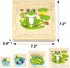 Montessori Wooden Puzzles for Kids Ages 4-8, 4 Layer Life Cycle Jigsaw Puzzle for Toddlers, Children Preschool Learning Educational Puzzles Toys f...