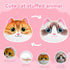 14 Inches Cat Plush Pillow: Cute Front and Back Reversible Design, Soft Stuffed Animal, Ideal Gift for Kids and Adults...