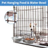 Anti-Slip Dog Bowls, 2 Pack Stainless Steel Dog Bowl Hanging on Cage, Pet Water and Food Bowls for Cats and Dogs, Dry and Wet Foods, with Non-Slip...