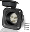 15 Amp Inlet, Shore Power Flanged Receptacle, 15A 125V Recessed Male Outlet, NEMA 5-15 AC Port Plug with Waterproof Covers, Exterior Electrical Co...