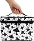 Gothic Mushroom Makeup Bag Large Opening Design Makeup Bag Cosmetic Organizer Storage Case Makeup Organizer Bag for Travel with Makeup Brushes Com...