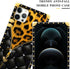 DAIZAG Case Compatible with for iPhone 15 Pro Max Case Black Butterfly Zipper Leopard Phone Case Golden Square Shockproof Phone Case Gift for Wome...