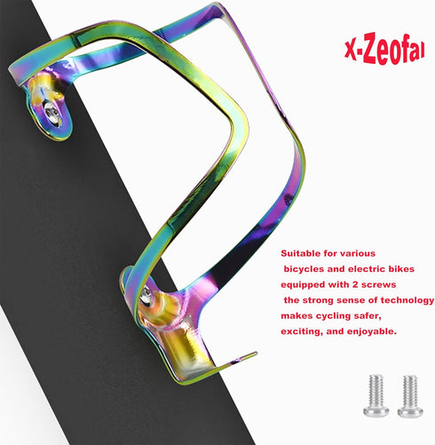 X-Zeofal Bike Water Bottle Holder, Universal Drink Holder Cage, Bicycle Cup Holders, Lightweight Aluminum Alloy Water Bottle Holder Rack for Bike,...