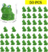 50 Pcs Mini Frog Garden Decor | Green Frog Figurines | Miniature Home Décor | Tiny Plastic Frogs | Fairy Garden Decor...