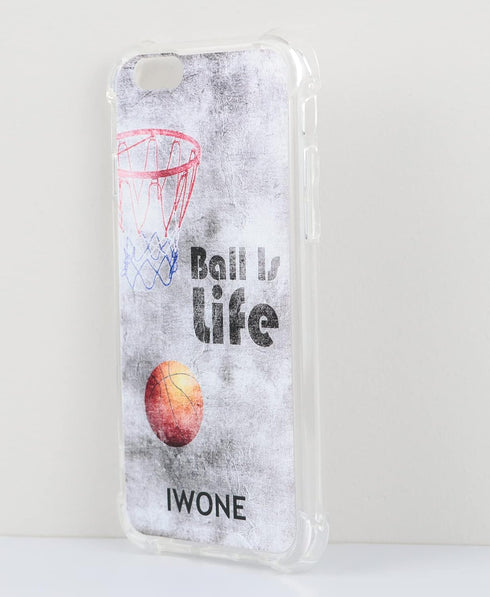 6S Case/6S Case Basketball Cute Rubber Protective Skin Cover Patterned Compatible with iPhone 6S/6 Creative Pattern Basketball Writings Sports...