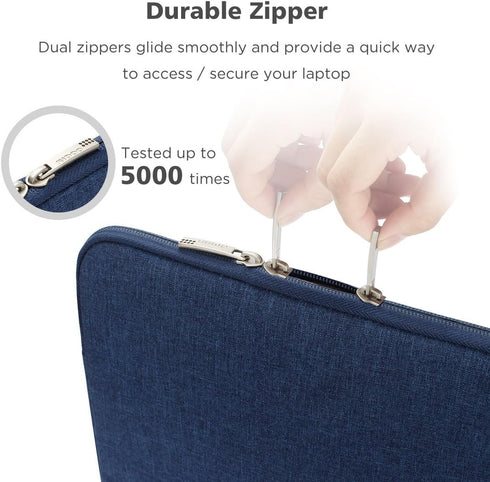 NIDOO 15.6 Inch Laptop Sleeve Case Water-Resistant Portable Notebook Carrying Bag for 15.6" IdeaPad 3i / Legion 5 Gen 6 / ThinkPad T15g P15s E15 L...