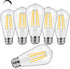 6-Pack 8W Dimmable Edison LED Light Bulbs 100W Equivalent, Vintage ST64/ST21 LED Filament Bulbs with 1000LM, 3000K Soft Warm White Lighting, E26 M...