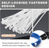 Zhushan Cable Tie Gun and Tool Set - Fastening, Flush Cutting, and Organizing with Steel Handle Zip Tie Tool for Nylon Cable Ties - Includes 50PC ...