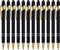 12 Pack Black Gold Ballpoint Pen with Stylus Tip, 1.0 mm Black Ink Smooth Writing Pens, Metal Stylus Pens for Touch Screens......
