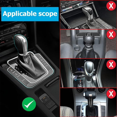 2 Pcs Car Gear Shift Knob Cover, Elastic Silicone Car Automatic Shift Protector Cover, Universal Anti-Slip Auto Knob Gear Stick Protector for Men ...