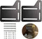 2Pcs Bed Frame Conversion Kit,Bed Frame Adapter Bracket,Heavy Duty Bed Modification Plate, Headboard Brackets for Metal Bed Frame, Headboard Attac...