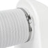 5" Inch Ducting Clamp - 10 Pieces of Adjustable Stainless Steel Duct Hose Clamps with Worm Gear - Wide Diameter Range Fastener for Flexible Ductin...