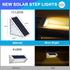 LED Solar Step Lights Waterproof Outdoor Stair Lights, Warm White Solar Deck Lights IP67 Solar Decoration Lights for Yard, Patio, Garden, Walkways...