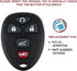 Remote Key Fob Control Replacement for 07-2016 GMC Acadia Yukon,07-2014 Chevy Tahoe Suburban Cadillac Escalade,09-2017 Chevrolet Traverse Enclave(...