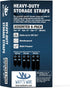 Heavy Duty Storage Straps - 6 Pack: 2 Medium, 2 Large, 2 XL - Extension Cord Ties - Storage Strap - By Watt's Wire...