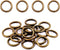 Swpeet 60Pcs Heavy Duty 3/5 Inch - 16mm Bronze Multi-Purpose Metal O Ring Metal Rings for Hardware Bags Ring Hand DIY Accessories Keychains Belts ...