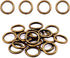 Swpeet 60Pcs Heavy Duty 3/5 Inch - 16mm Bronze Multi-Purpose Metal O Ring Metal Rings for Hardware Bags Ring Hand DIY Accessories Keychains Belts ...