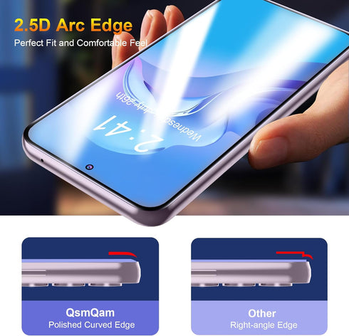 3 Pack Screen Protector for Samsung Galaxy S23 FE + 3 Pack Camera Lens Protector, Ultra HD Tempered Glass, 9H Hardness, Anti Scratch, Easy Install...