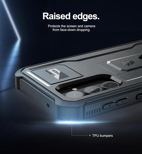 Dexnor Bumper Case for Samsung Galaxy S23 FE (2023), Full-Body Shockproof Rugged Heavy-Duty Protective Cover Dual-layer Protection with 2 Front Fr...