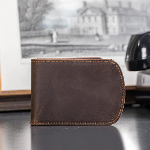 Polare Slim Curve Front Pocket RFID Blocking Italian Real Leather Bifold Wallet for Men...
