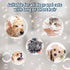 Dog Bath Brush 3 in1 Dog Shampoo Brush Soft Silicone Dog Brush for Pet Grooming Washing Soap Brush 36 Clean brush head for Short and Long Haired D...