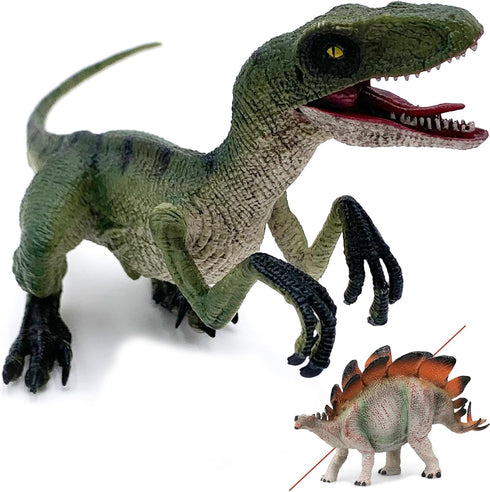 Gemini&Genius Velociraptor Dinosaur Toy for Kids, Raptor Dinosaur Action Figure, Party Supplies, Dino Collection Toy, Dinosaur Play & Display, Gif...