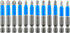 Anti Slip Phillips Cross Slot Pozidriv Screwdriver Bit Set 12PCS 1/4 Inch Hex Shank 2 Inch/50 mm Length S2 Steel with Magnetic for Power Screwdriv...