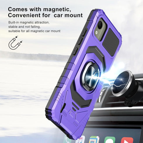 Ailiber for Nokia C110 Case with Stand, Nokia C110 N156DL Phone Case with Screen Protector, for Magnetic Car Mount, Military Grade, Heavy Duty Sho...