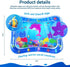 ZMLM Baby Tummy-Time Water Mat: Infant Baby Toy Gift Activity Play Mat Inflatable Sensory Playmat Babies Belly Time Pat Indoor Small Pad for 3 6 9...