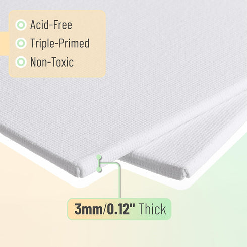 Mr. Pen- Canvas Panels, 2 Pack, 11x14 Inches, Triple Primed for Oil & Acrylic Paints, Canvas Boards for Painting, Painting, Blank Canvas for Paint...