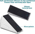 Silver Heavy Duty Door Stopper, Metal Rubber Door Wedge, Large Door Stop for Bottom of Door, Suits Any Heavy Door Gap...