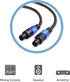 Cable Matters Premium Braided 12AWG Speaker Cable 6 ft Compatible with Speakon NL4FC Port...