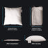 EDOW Luxury Throw Pillow Insert, Soft Fluffy Down Alternative Polyester Square Form Decorative Pillow Insert,Sham Stuffer,Cotton Cover for Sofa, C...