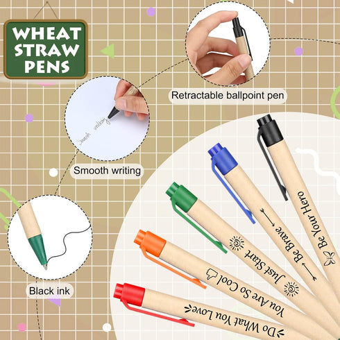 Woanger 50 Pcs Inspirational Motivational Quotes Ballpoint Pens Graduation Pen Gifts Positive Congrats Grad Pens Encouraging Pens for Class of 202...