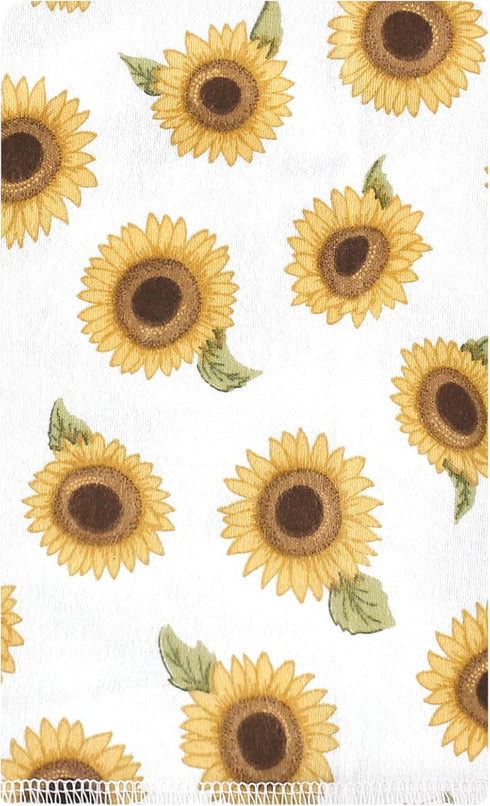 Hudson Baby Unisex Baby Cotton Flannel Burp Cloths, Sunflower, One Size...