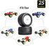 PreGlued 1/18 Buggy Tires 2PCS Front Tires 8mm Hex Wheels for Wltoys Losi Mini-T 2.0 HPI HSP 1/18 RC Off-Road Car (White Rims)...