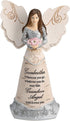 Pavilion Gift Company Elements - Grandmother Guardian Angel Figurine 6 Inch, Solid, Pink...