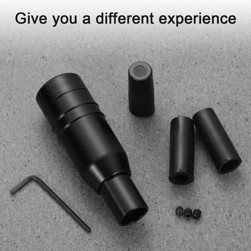 WINOMO Automatic Car Stick Shift Knob Cover Lever Universal Fit (Black, Random Color of Screws)...