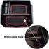 Compatible with Jeep Wrangler JK and JKU Accessories 2011-2018 Center Console Organizer Tray (Red)...