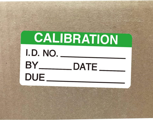 Self Laminating Calibration Labels 2 X 1 Inches - Write-on Calibration Stickers with Cover for for NIST Calibration, ISO-900 Calibration 128 Label...