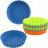 Webake 8 Pack Silicone Tart and Pie Molds, 5 Inches Silicone Round Mold Individual Small Fluted Cake Pans Mini Quiche Tart Pans for Baking...