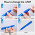 Crtiin 6 Pcs Big Pens Easy Grip Jumbo Pen Bulk with Refills Extra Large Ballpoint Pens Black Ink Fat Pens Giant Pen Oversize Retractable Pens for ...