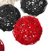 Yaomiao 15 Pieces Wicker Rattan Balls Decorative Orbs Vase Fillers for Craft, Party, Wedding Table Decoration, Aromatherapy Accessories, 1.8 Inch ...